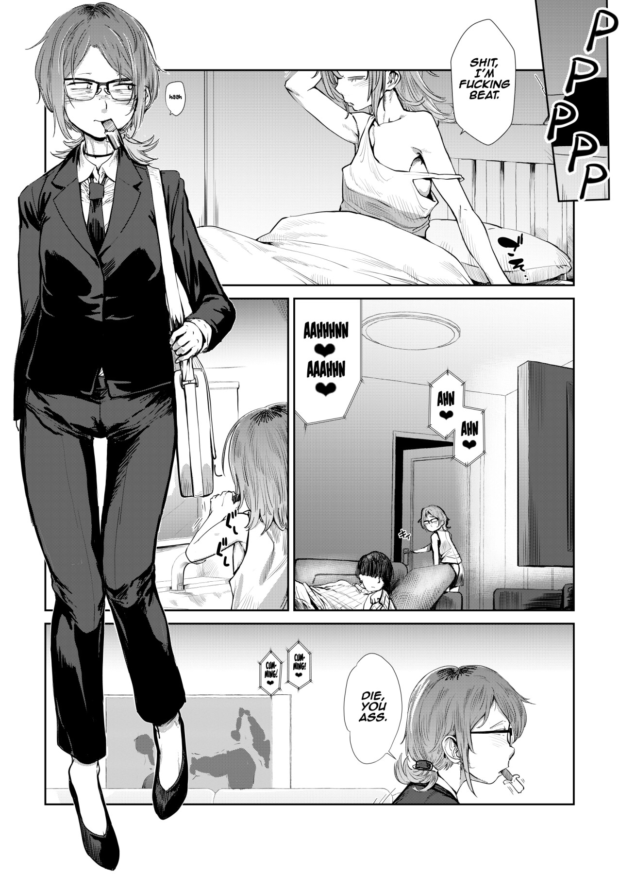 Hentai Manga Comic-Tired office lady vs. a gigolo-Read-2